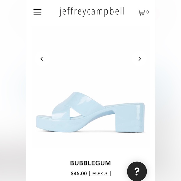 Jeffrey Campbell Bubblegum Platform Jelly Sandal in Baby Blue size 6 - Picture 6 of 7